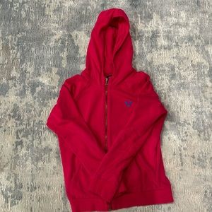 True Religion crafted with pride zip up hot pink hoodie